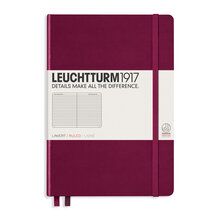 Leuchtturm 1971  NOTEBOOK A5 Hard Ruled Port Red