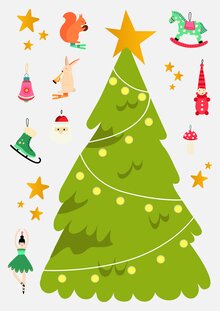 Fönsterstickers jul