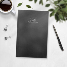 Dagbokskalender 2027 svart