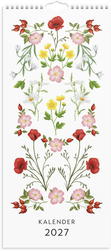 Väggkalender 2027 Lilla Blomsterkalendern