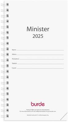 Kalender 2025 Minister refill