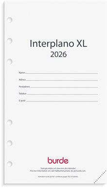 Kalender 2026 Regent kalendersats Interplano XL