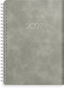 Kalender 2027 Business A5 Twist grå