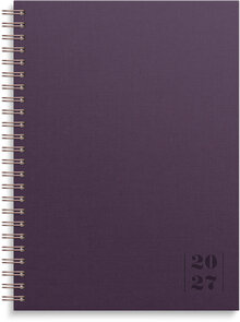 Kalender 2027 Business A5 Textile plommon