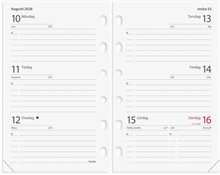Kalender 2026 Compact Systemkal brunt skinn