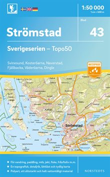 43 Strömstad Sverigeserien Topo50 : Skala 1:50 000