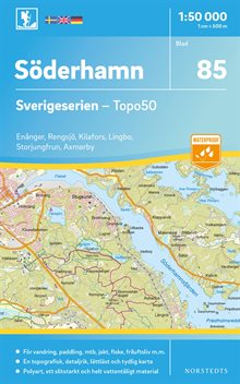 85 Söderhamn Sverigeserien Topo50 : Skala 1:50 000