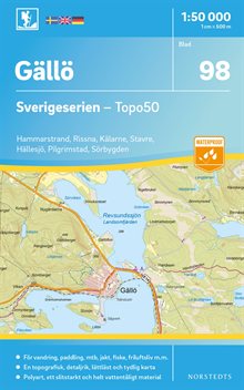 98 Gällö Sverigeserien Topo50 : Skala 1:50 000