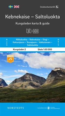 Kebnekaise Saltoluokta Kungsleden 2 Karta och guid : Outdoorkartan skala 1:50 000