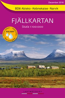 BD6 Abisko-Kebnekaise-Narvik Fjällkartan : Skala 1:100000