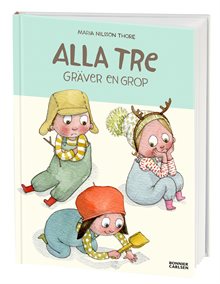 Alla tre gräver en grop