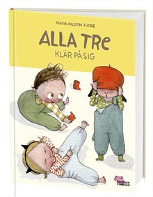 Alla tre klär på sig